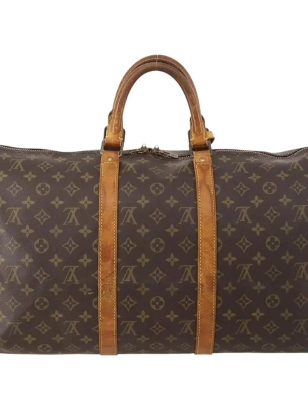 LOUIS VUITTON Monogram Keepall 50 Boston Bag M41426 LV Auth 185731
